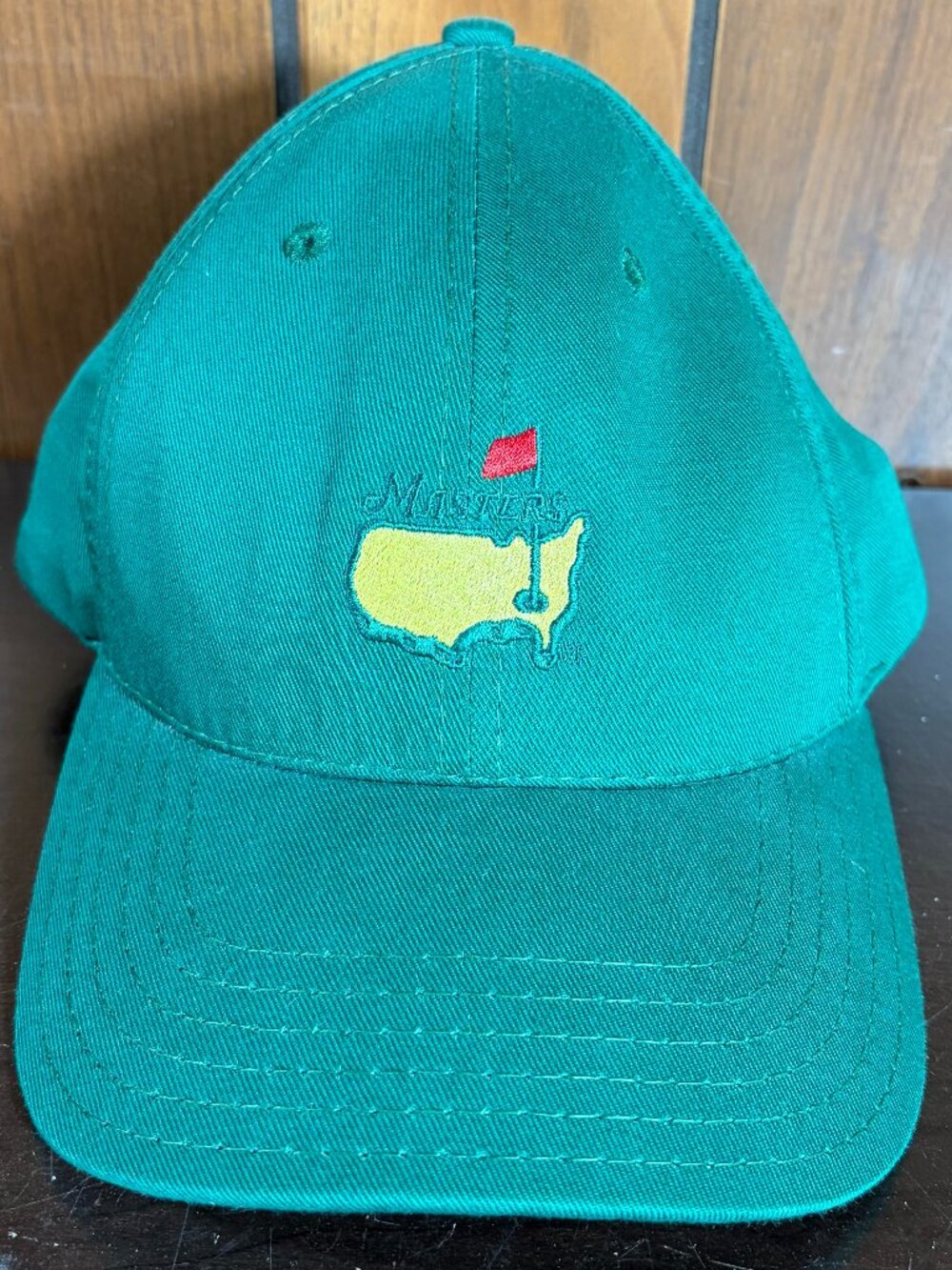 Masters American Needle Men's Green Golf Hat Adjustable Strap Back - EUC